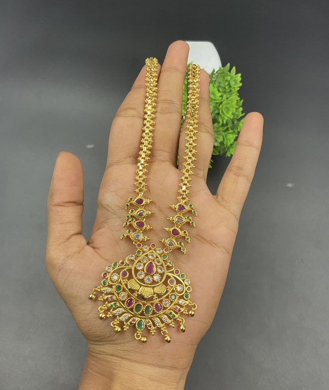 Gold Plated Attigai Chain - 99Jewelss Shop