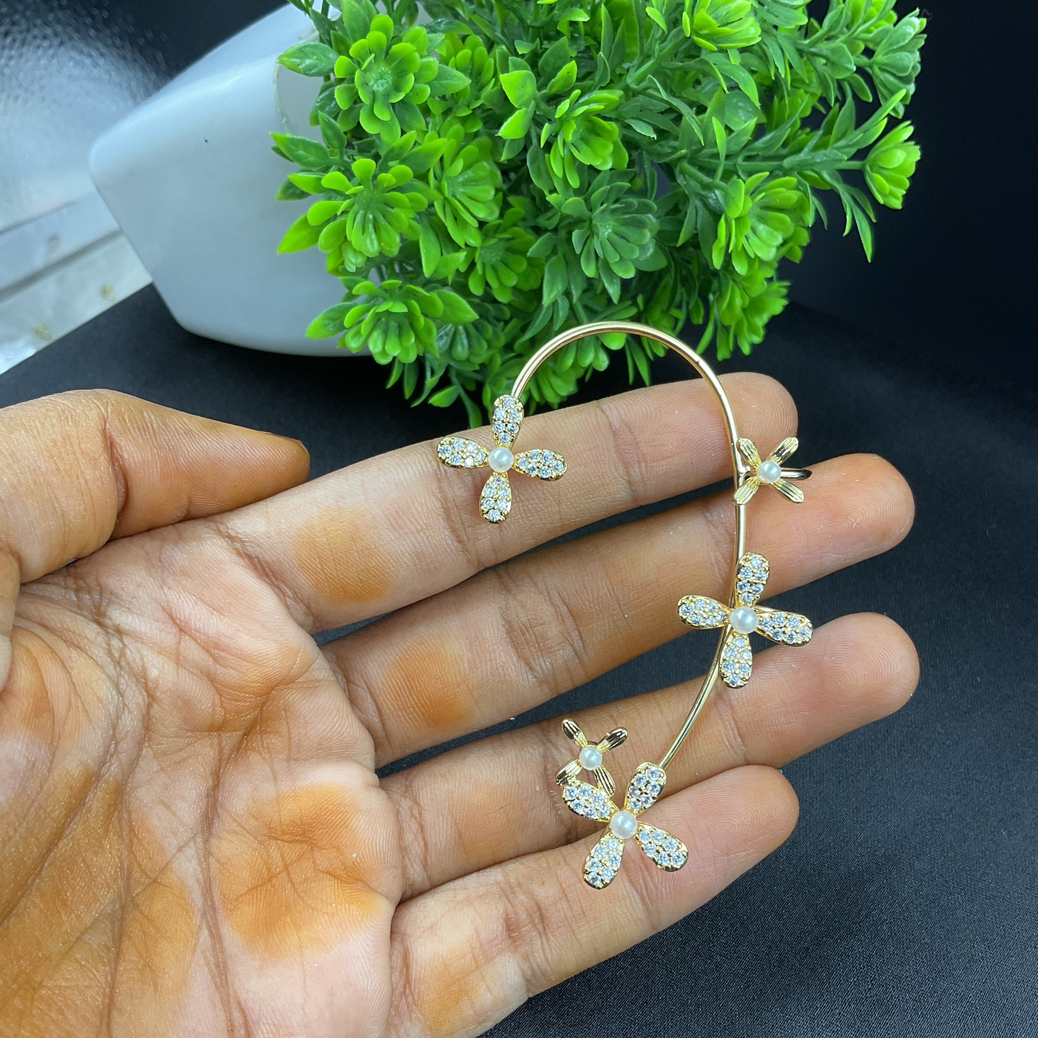 Floral Ear Cuff