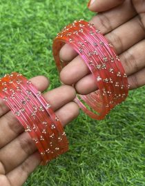 Carrot Pink Tiggy Bangles