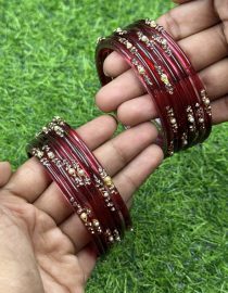 Maroon Sundari Bangles