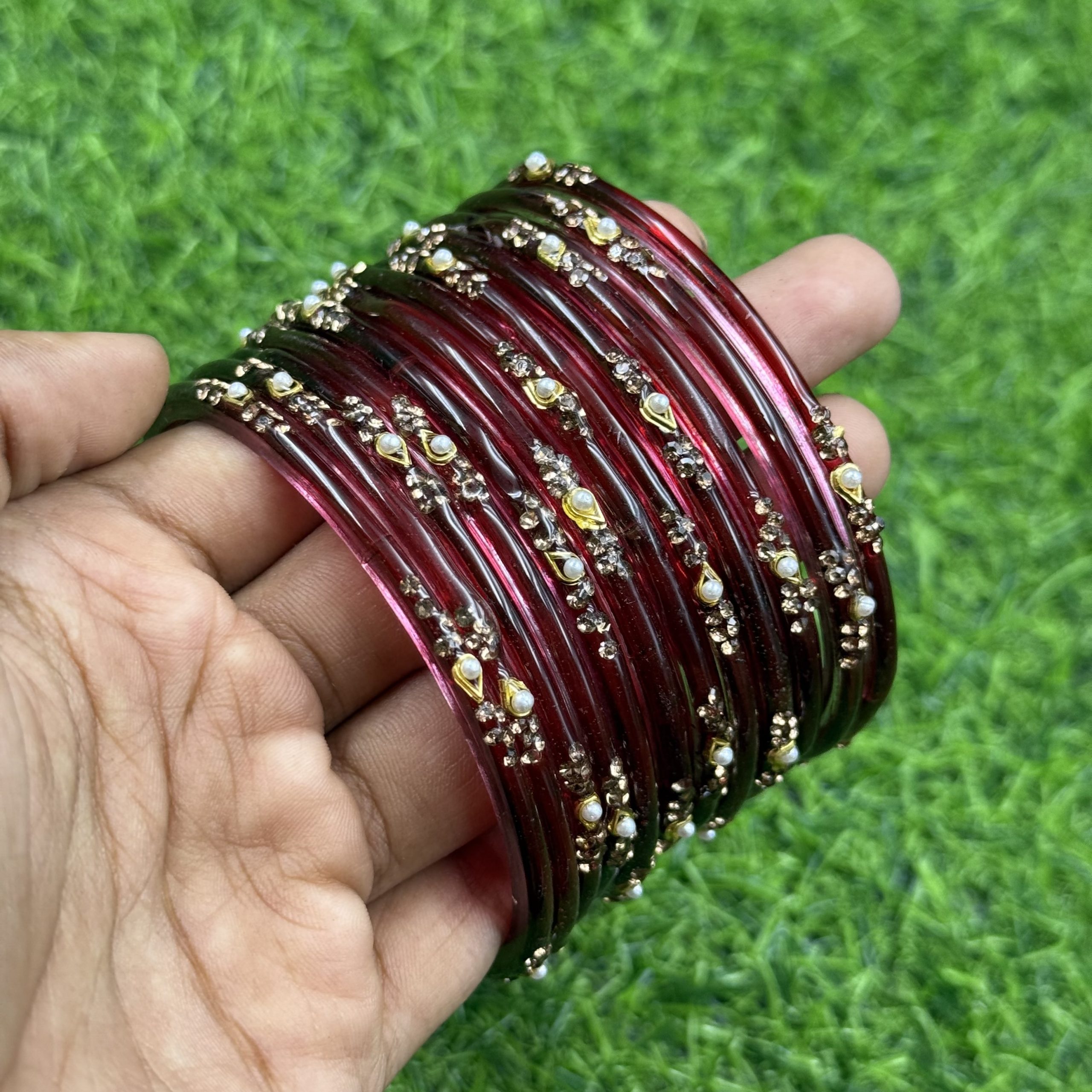 Maroon Sundari Bangles