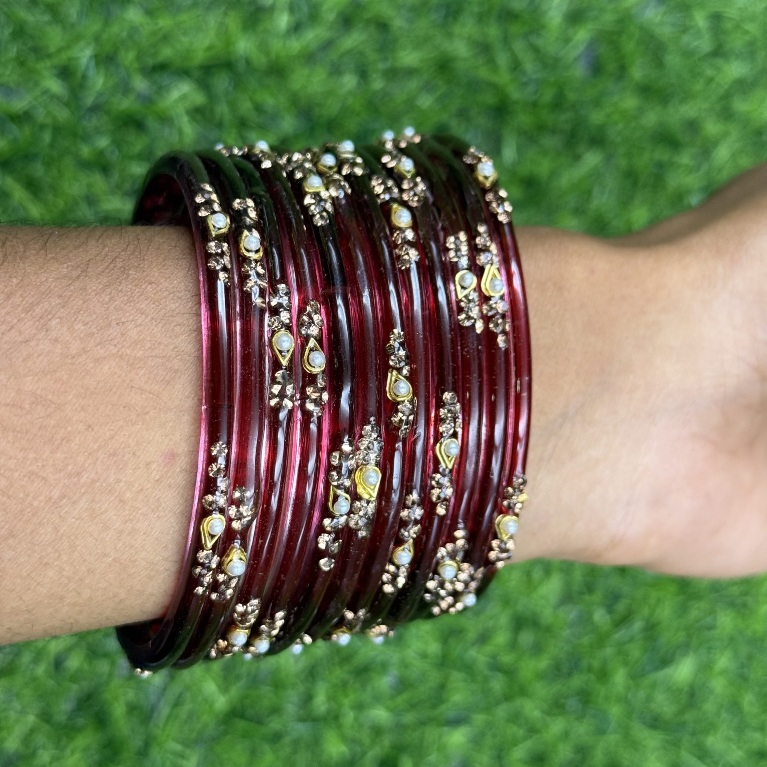 Maroon Sundari Bangles