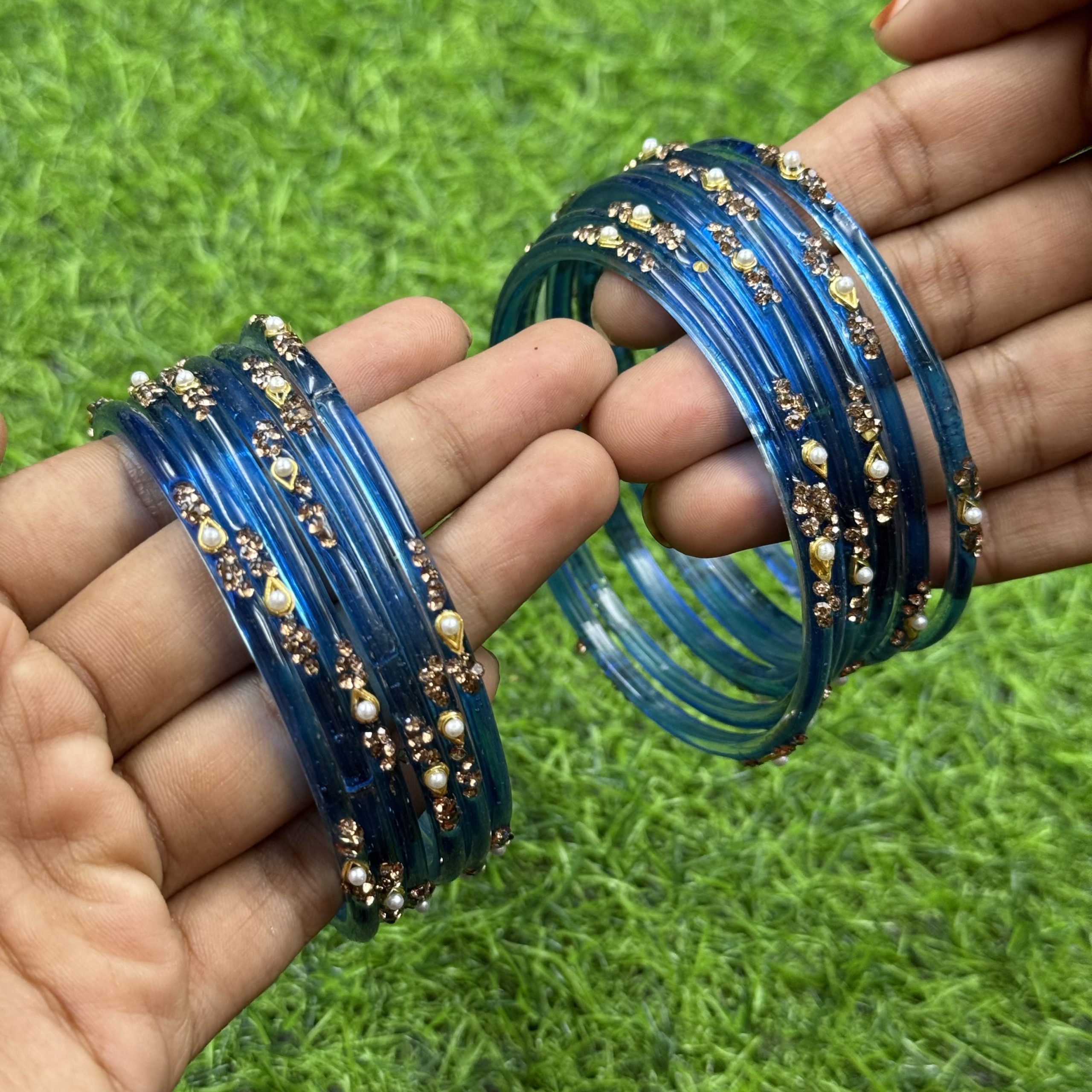 Blue Sundari Bangles